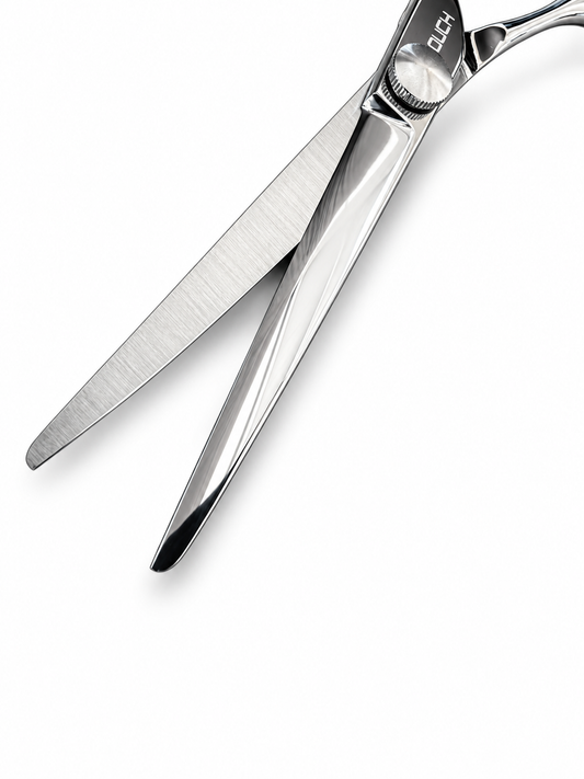 ELLE PRO Cut, dettaglio della forbice professionale per contorni e taglio su bagnato - Forbici TOUCH